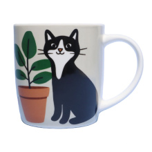 Kreatives süßes Geschenk Kitty Cat Cartoon Keramik Kaffee Kaffeetasse Custom Keramik Kaffeetasse Teemilch Tasse und Becher mit Katzenlogo